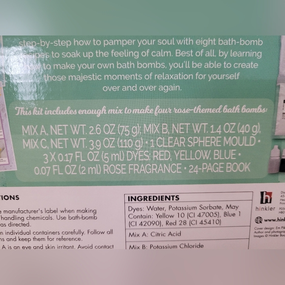 DIY Create Your Own Bath Bombs Box Hinkler Books - Picture 3 of 5